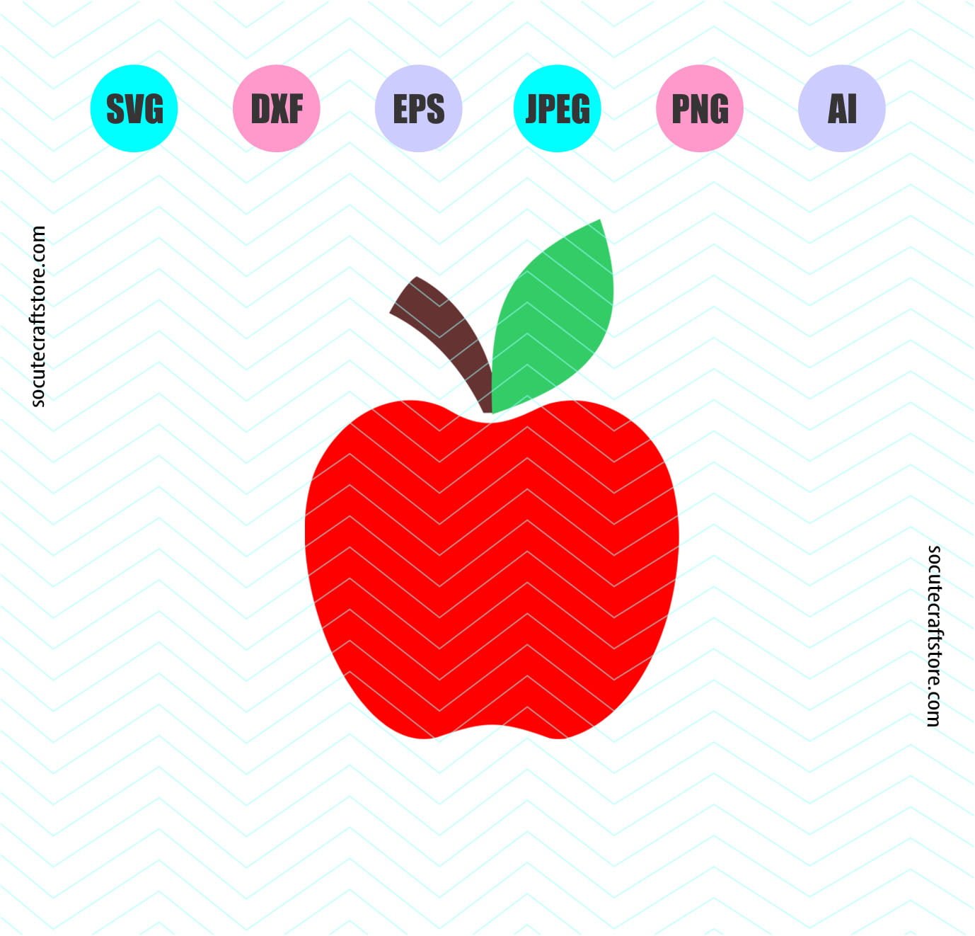 Apple Vector Eps Red Apple Cut Files For Silhouette Red Apple Clipart