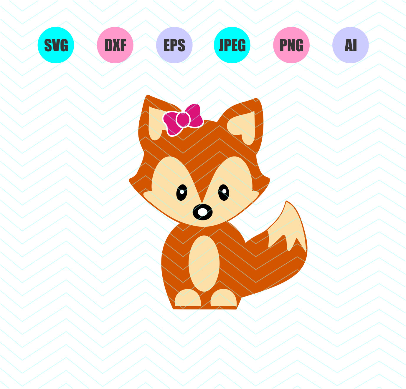 Baby Fox Svg, SVG File, DXF File, PNG File, Clipart ...