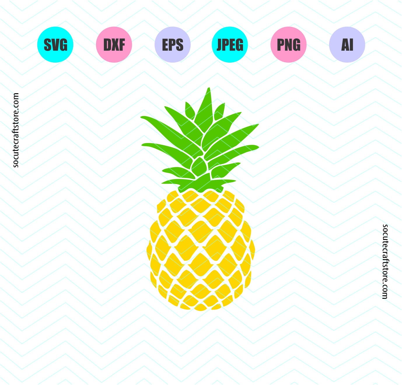 Pineapple Svg Pineapple Svg File Dxf File Png File Clipart Digital Cut Files Cricut Explore Silhouette Cameo Socutecraftstore