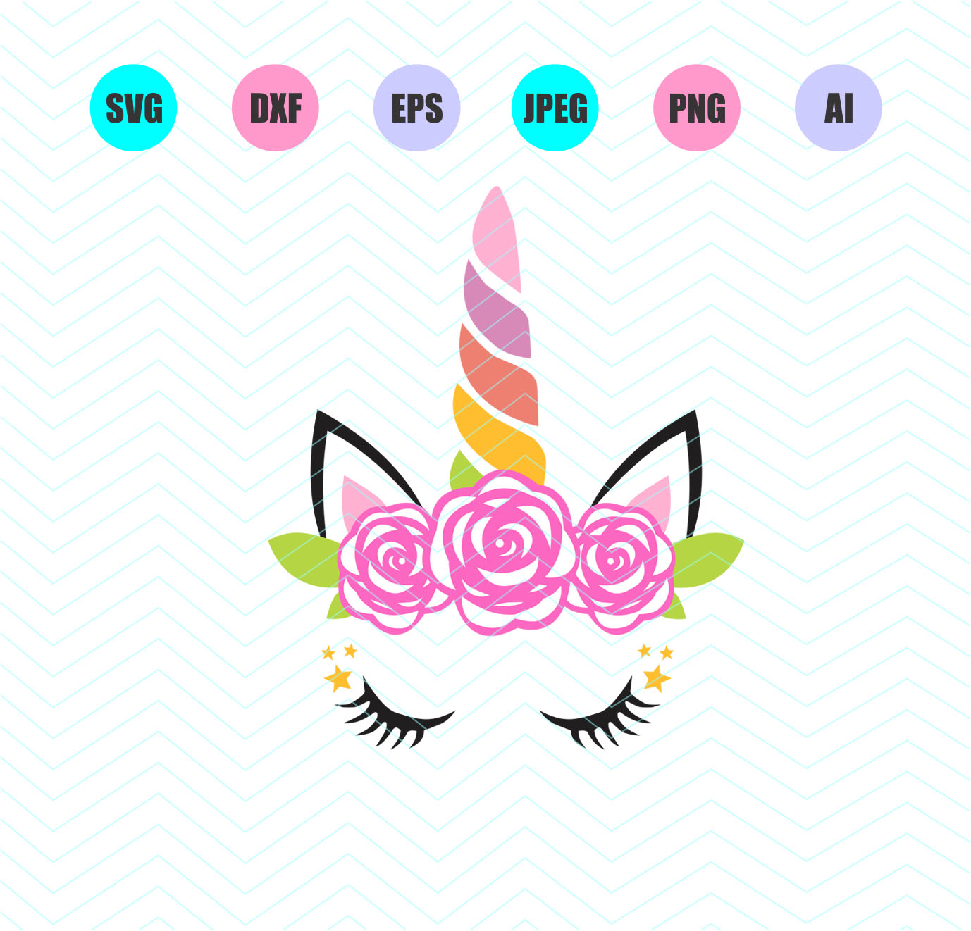 Download unicorn Face Svg,SVG File, DXF File, PNG File, Clipart, Digital Cut Files, Cricut explore ...