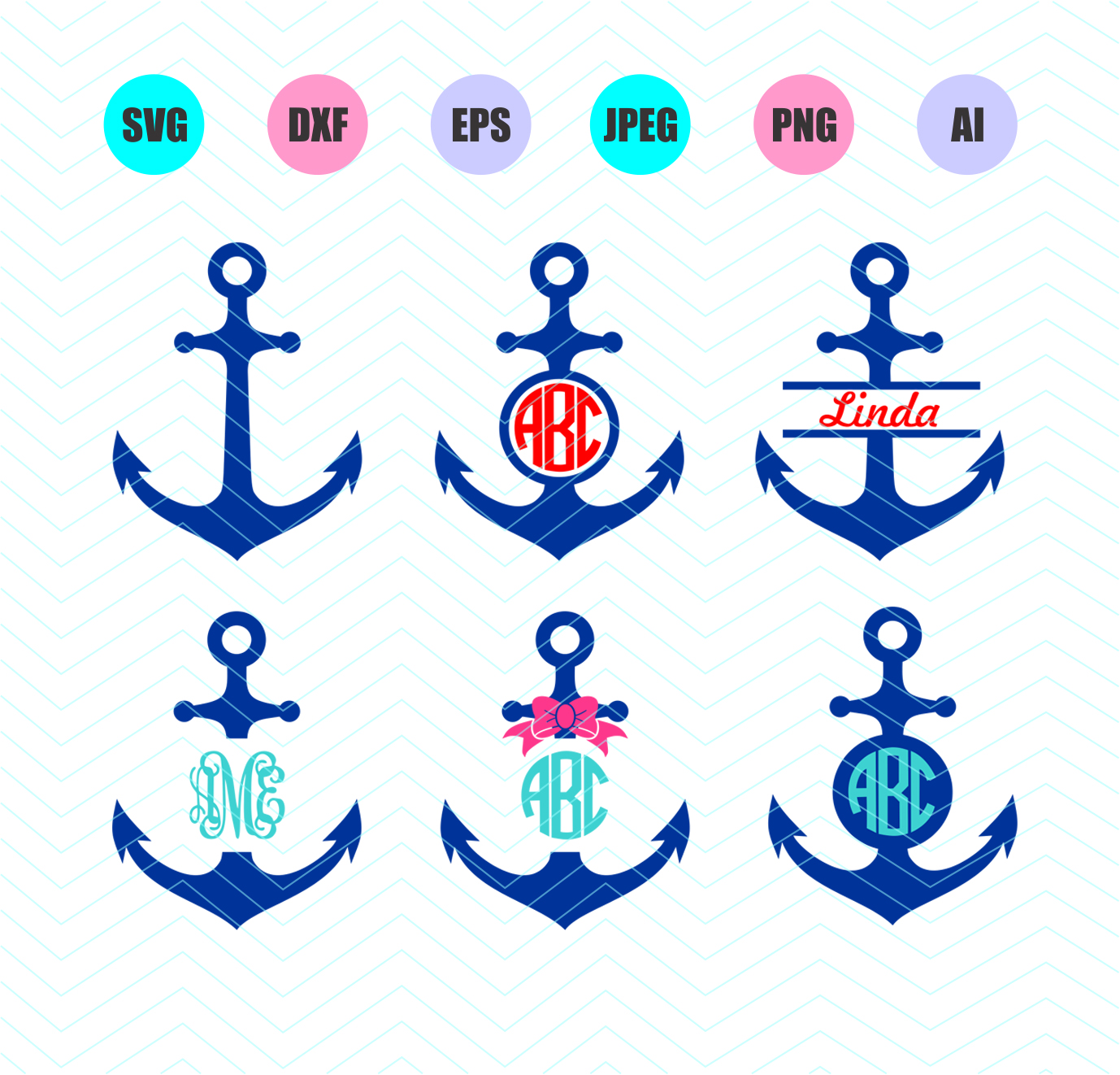 Download Anchor Svg Dxf Eps Png Jpg Ai Cut Vector File Silhouette ...