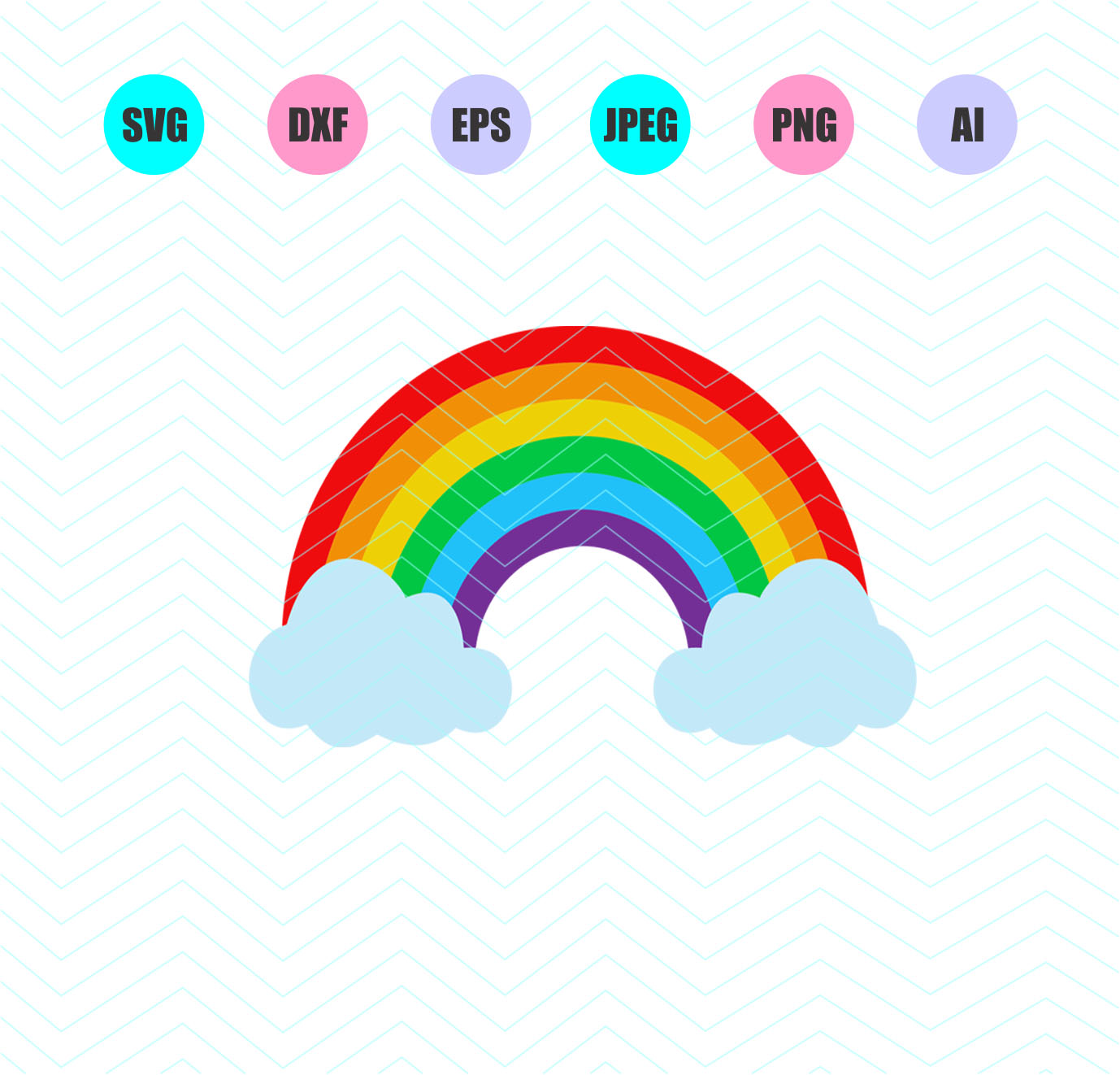 Download Rainbow Svg Rainbow Svg File Dxf Eps Png Jpg Ai Cut Vector File Silhouette Cricut Design Vinyl Decal Socutecraftstore 3D SVG Files Ideas | SVG, Paper Crafts, SVG File