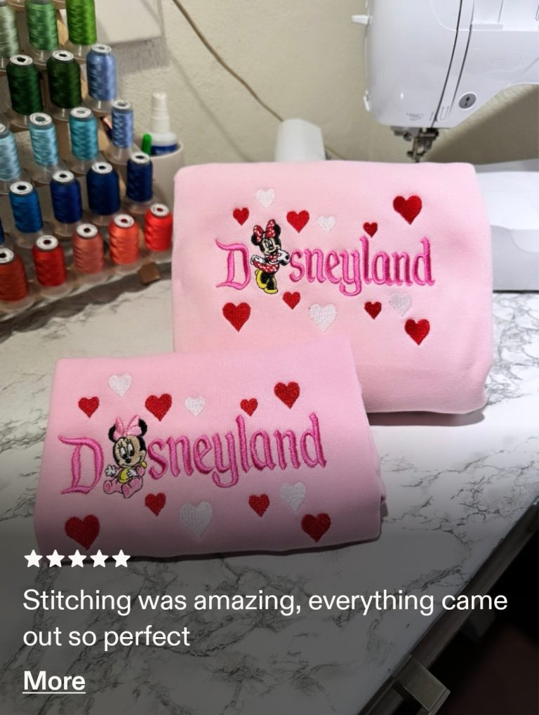 Customer embroidery work