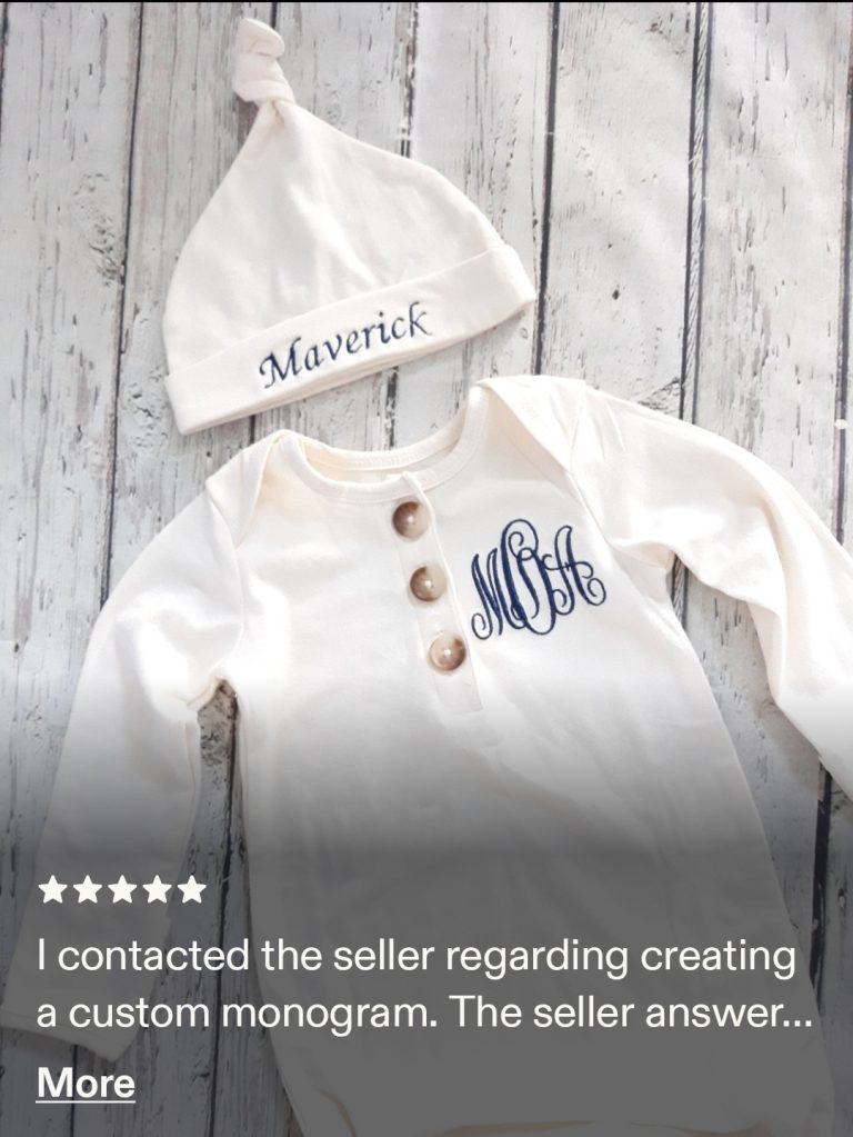 Customer embroidery work