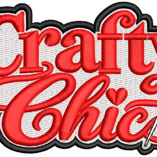 Crafty Chic Embroidery Design for Instant Download